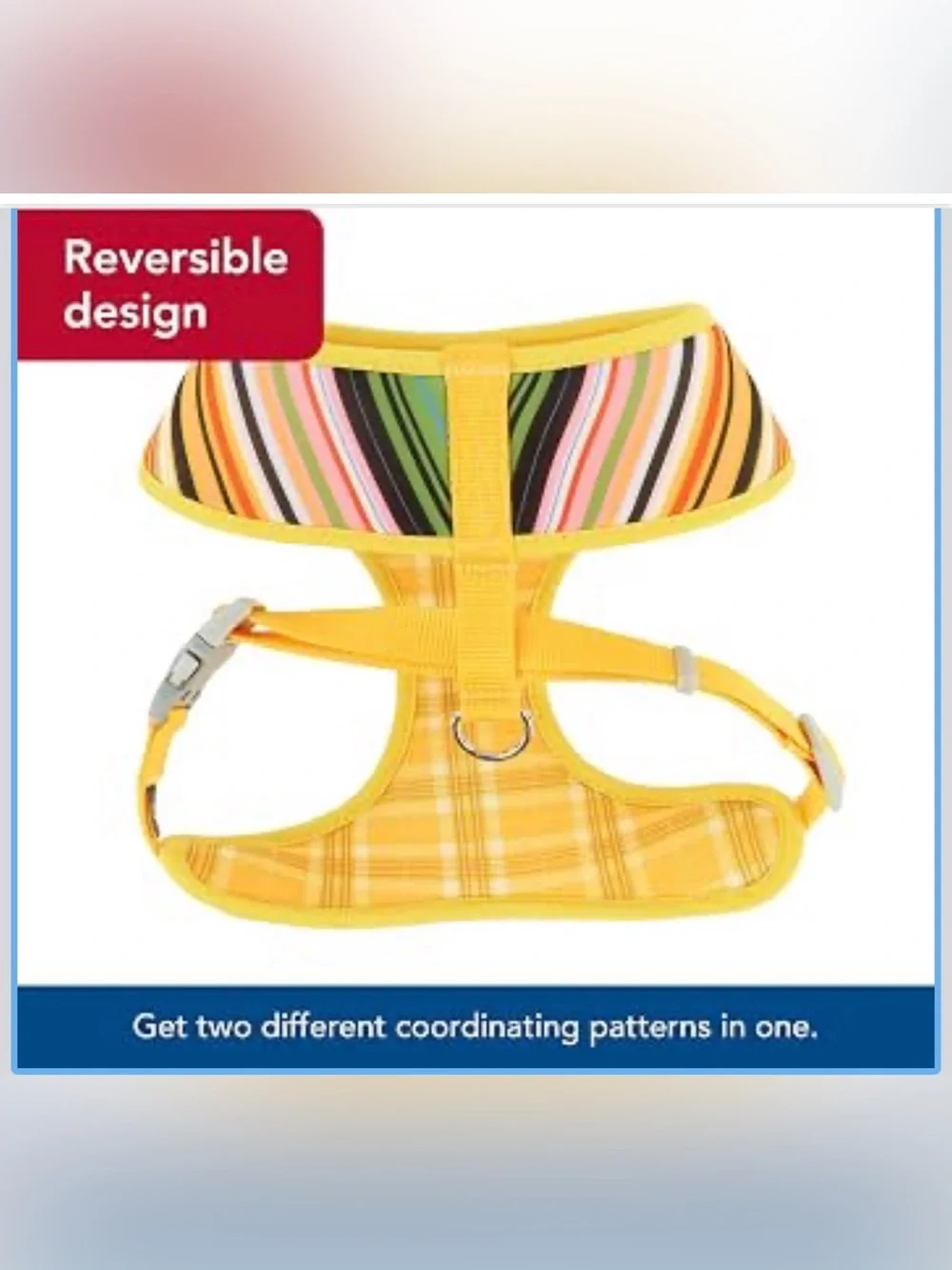 NWT Coastal Pet Sublime Reversible Dog Harness - Adjustable Fit MEDIUM